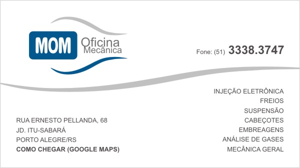 MOM | Oficina Mecanica, Fone 51 3338.3747, Porto Alegre/RS